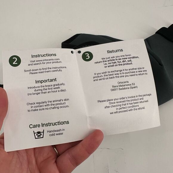 NWT Ortocanis Dog Knee Brace Patella Dislocation Osteoarthritis XXL Left Leg - Picture 6 of 8